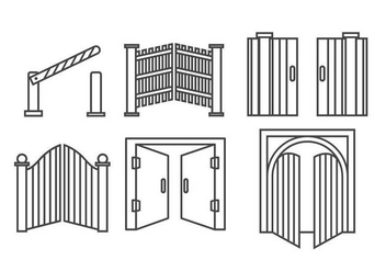 Open Gate Vector - vector #419341 gratis